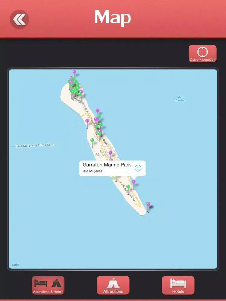 Isla Mujeres Offline Travel Guide iPad  Screenshots