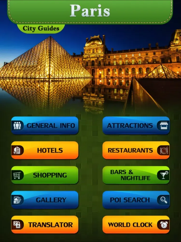 Tangkapan skrin Paris Things To Do iPad 