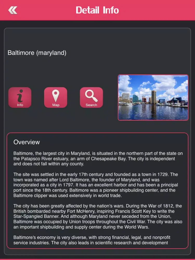 Captures d'écran de Famous Cities in USA iPad 