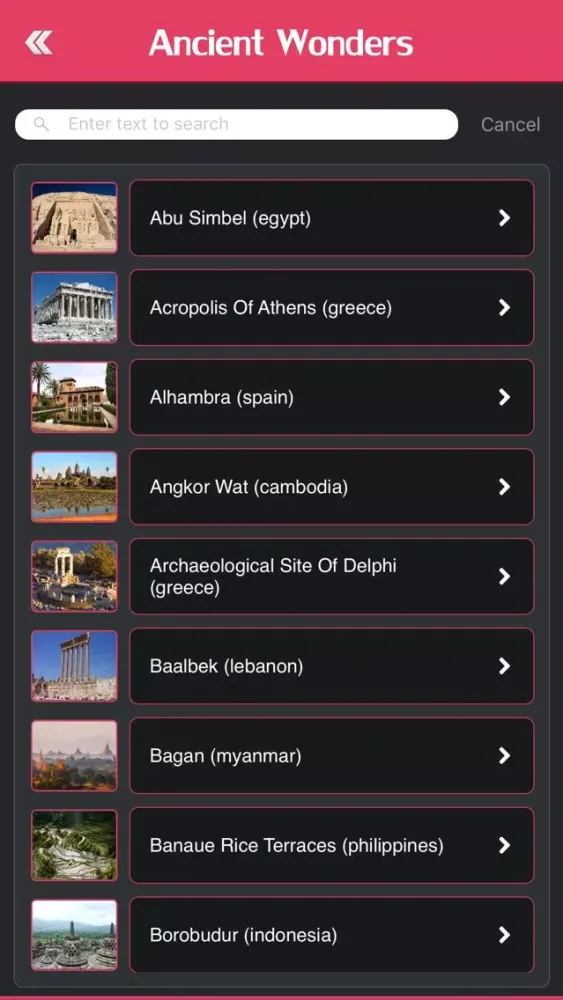 ภาพหน้าจอของ Wonders of The Ancient & Medieval World