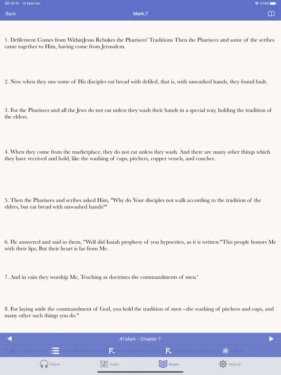 Screenshot di NKJV Bible (Audio & Book) iPad 