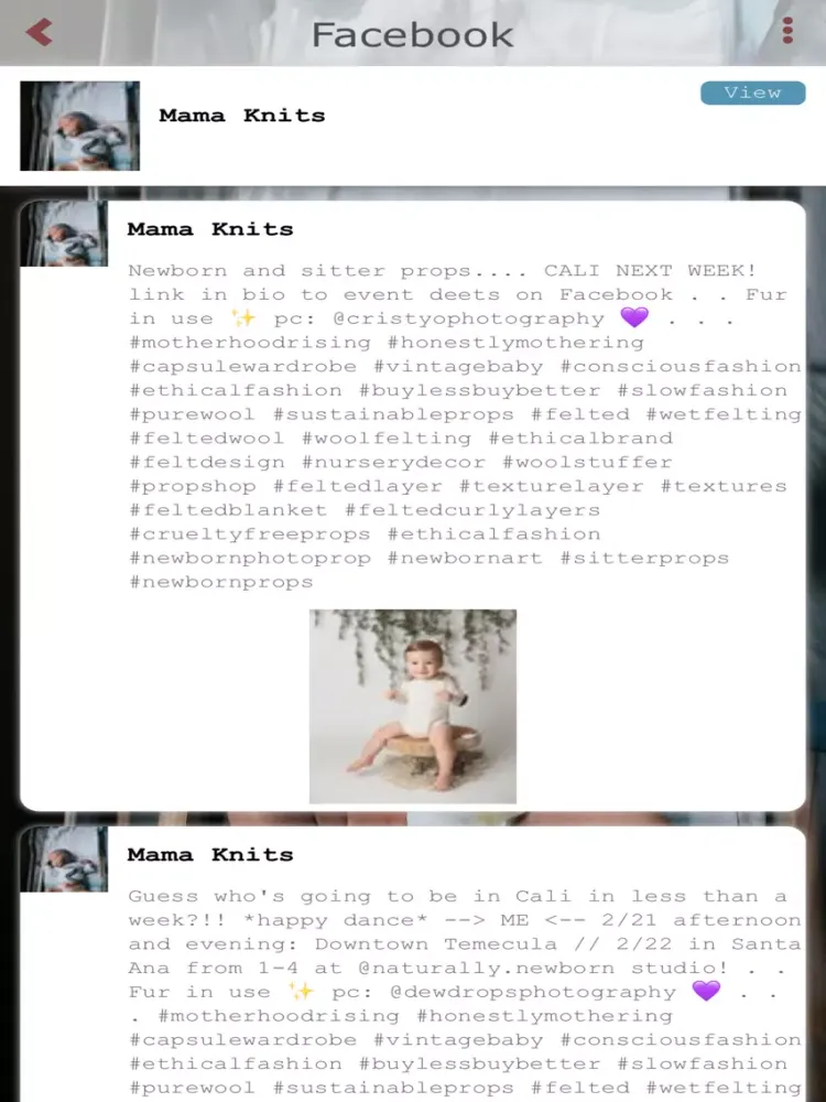 Capturas de pantalla de Mama Knits - Photography Props iPad 