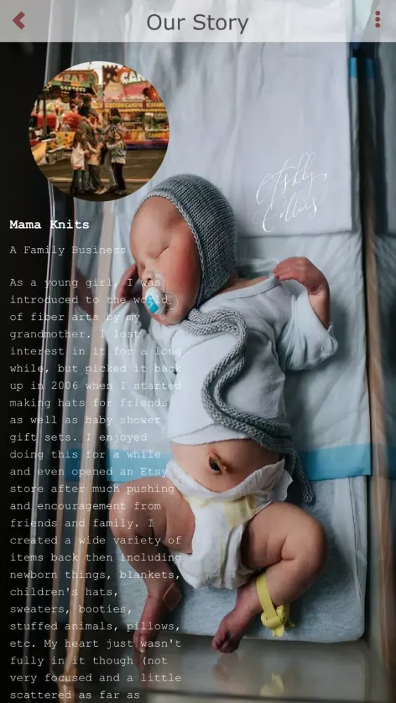 Capturas de pantalla de Mama Knits - Photography Props