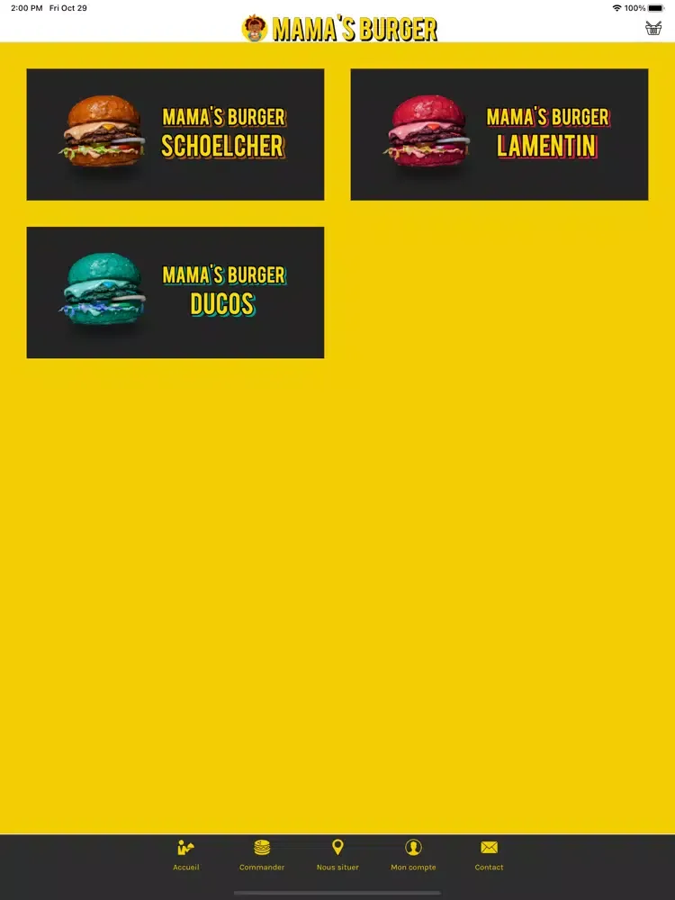 Mama's Burger iPad 应用截图