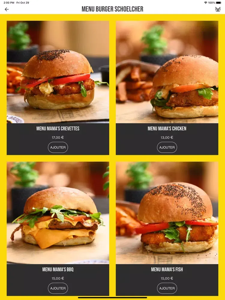 Mama's Burger iPad 应用截图