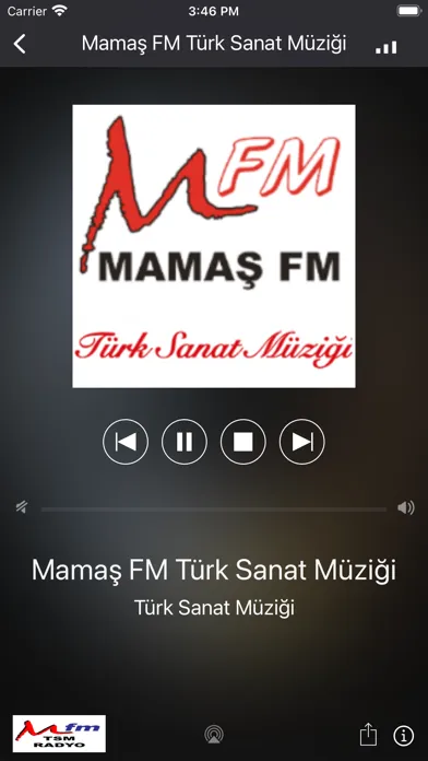 Ảnh chụp màn hình của TSM Radyo