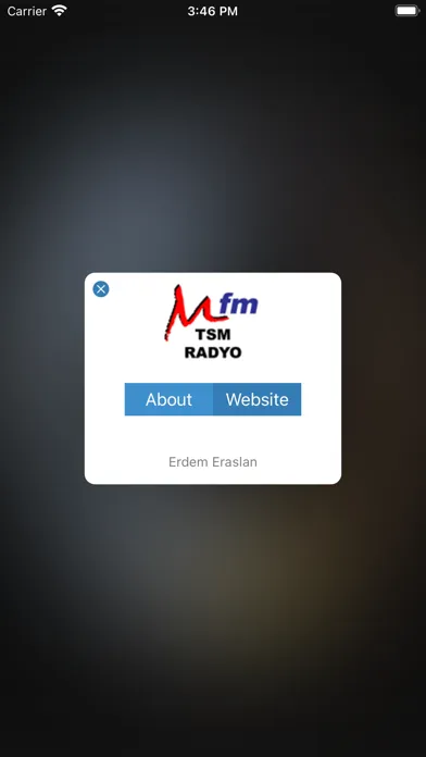 Ảnh chụp màn hình của TSM Radyo