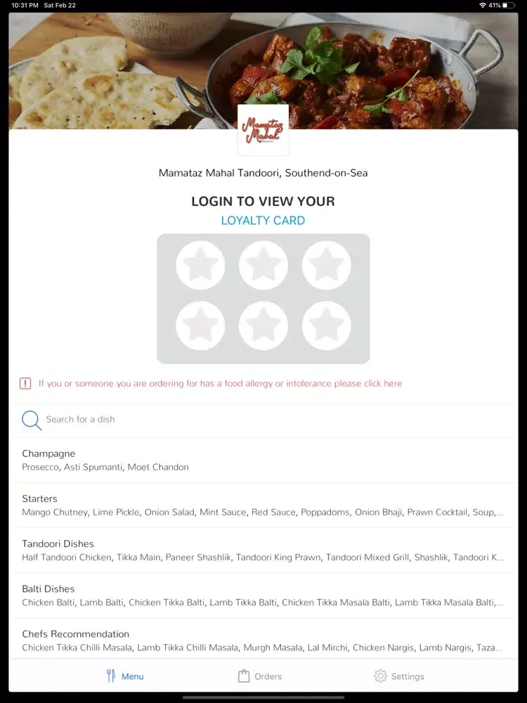 تصاویر Mamataz Mahal Tandoori iPad 