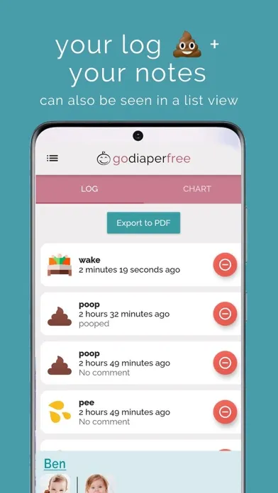 Zrzuty ekranu The Log: Potty Training + EC