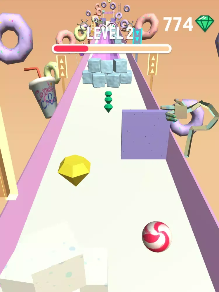 Ảnh chụp màn hình của Jawbreaker: 3D Ball Race iPad 