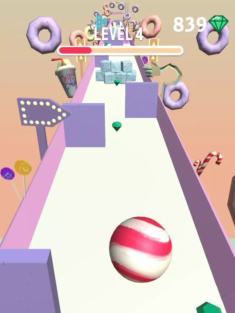 Ảnh chụp màn hình của Jawbreaker: 3D Ball Race iPad 