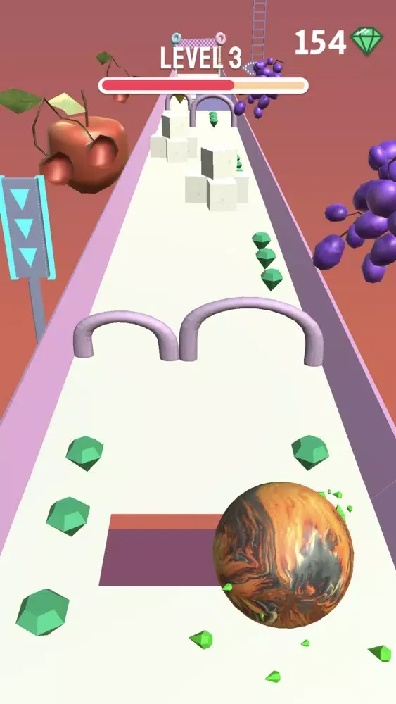 Ảnh chụp màn hình của Jawbreaker: 3D Ball Race