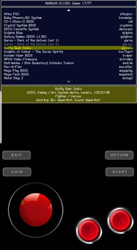 Zrzuty ekranu MAMEAll - MAME 0.159u2 Arcade