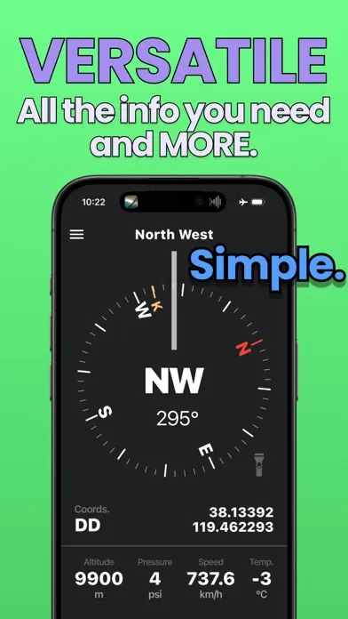 Compass One: Altimeter & GPS স্ক্রিনশট