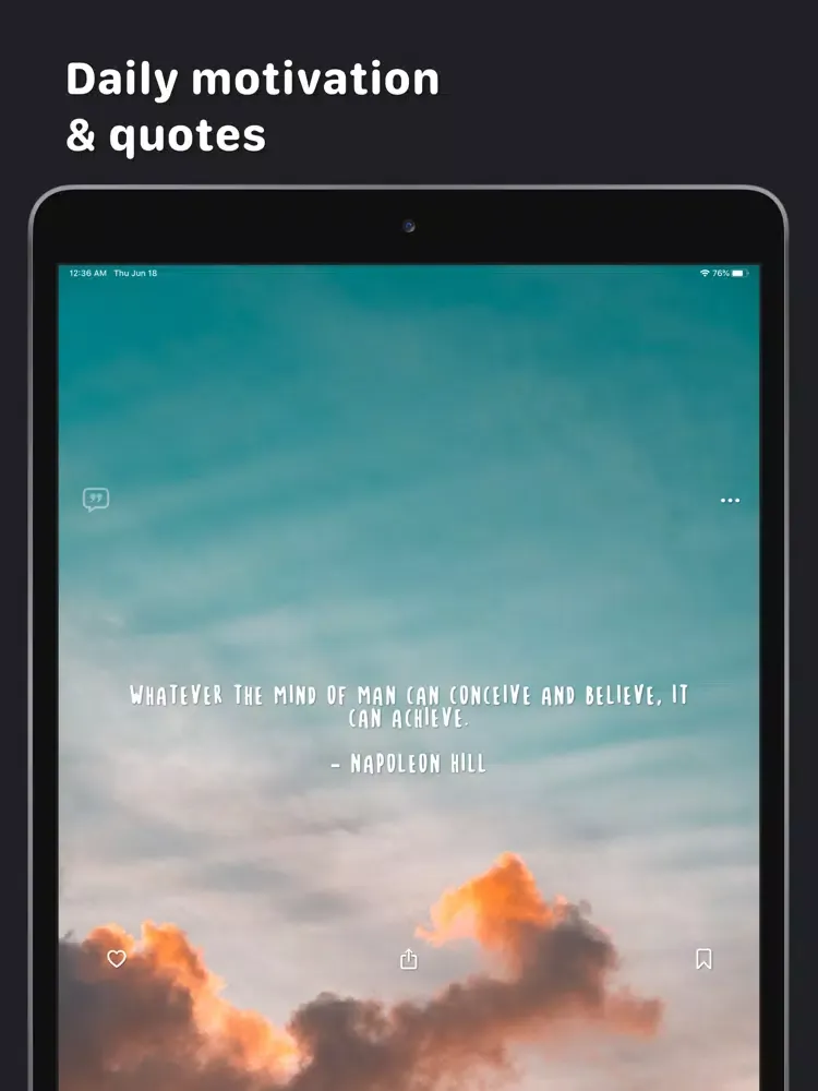 Motivate Me! - Daily Quotes iPad 应用截图