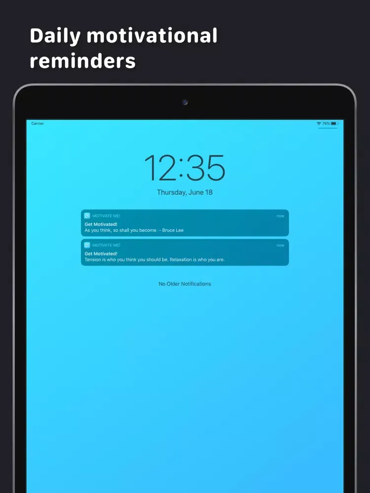 Motivate Me! - Daily Quotes iPad 应用截图