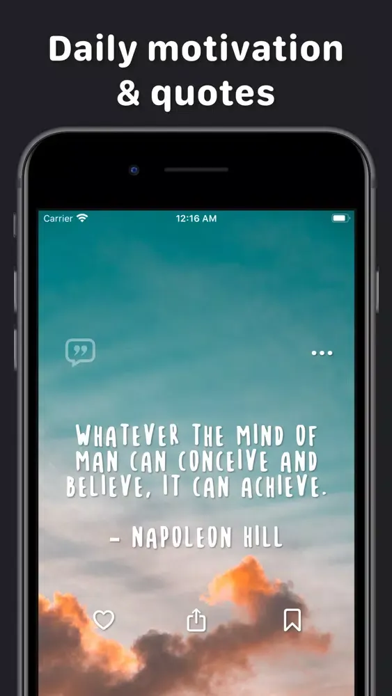 Motivate Me! - Daily Quotes应用截图