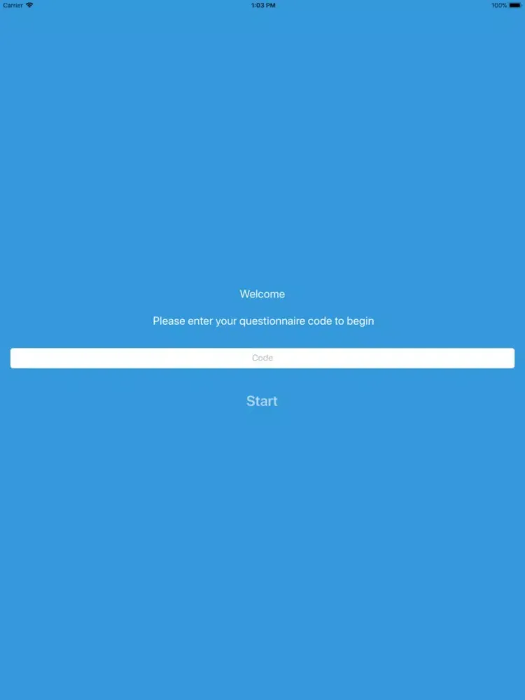 Swift Questionnaire iPad  Screenshots