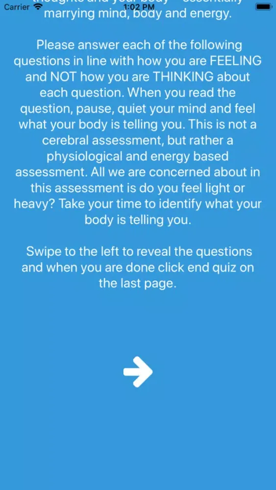 Swift Questionnaire Screenshots