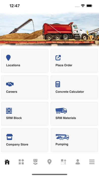 Tangkapan layar SRM Concrete