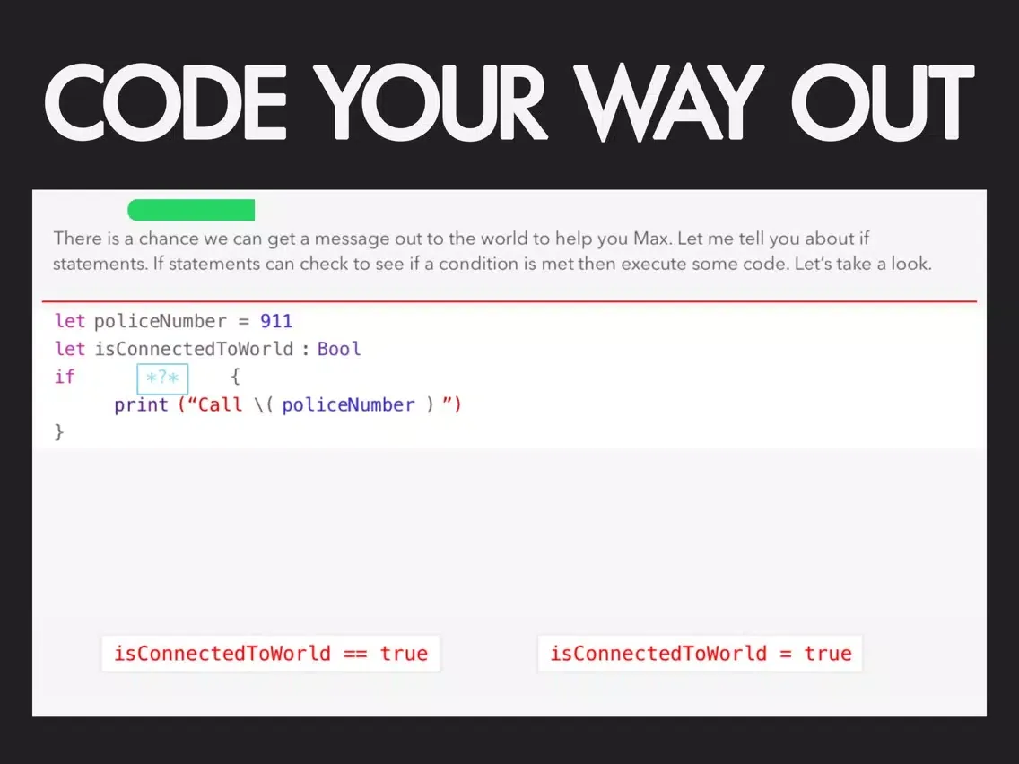 Escape Code - Coding Adventure iPad 应用截图