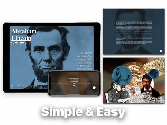 Tangkapan skrin Biography iPad 