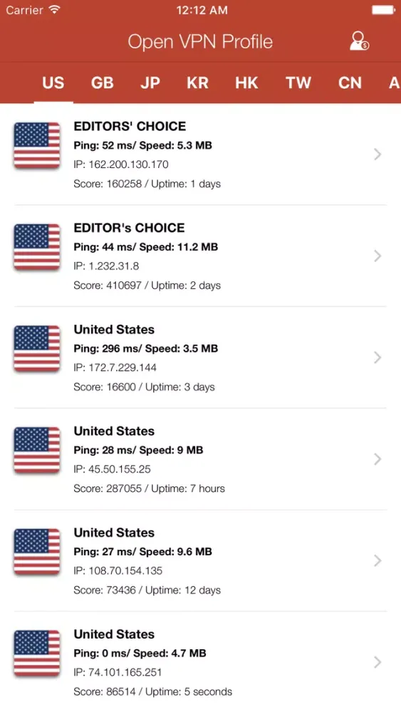 Zrzuty ekranu VPN KEEPER - VPN for OPEN VPN