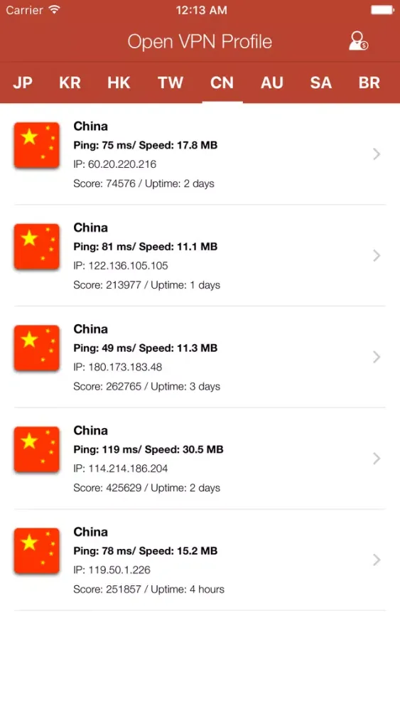 Zrzuty ekranu VPN KEEPER - VPN for OPEN VPN
