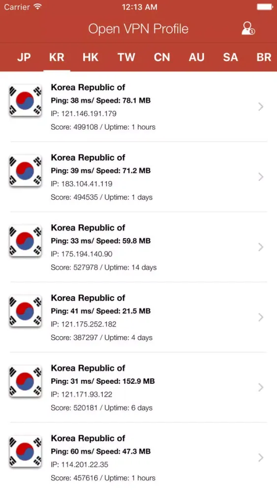 Captures d'écran de VPN KEEPER PRO - VPN for OPEN VPN