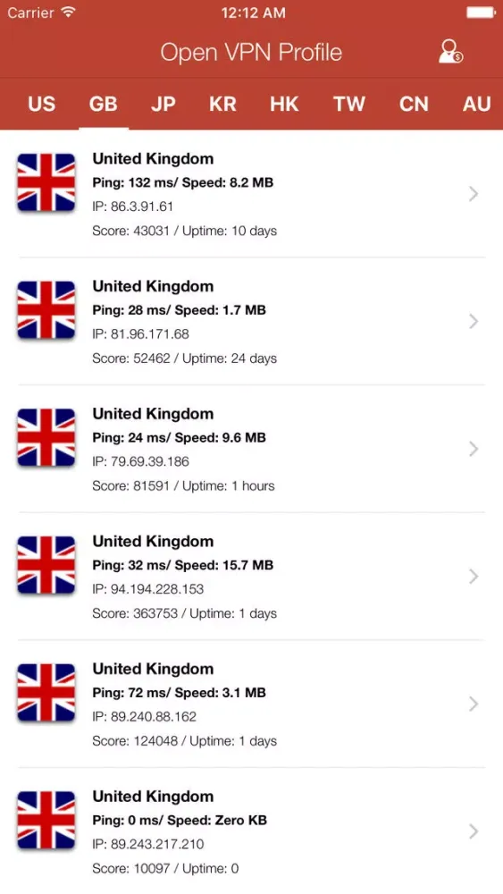 Captures d'écran de VPN KEEPER PRO - VPN for OPEN VPN