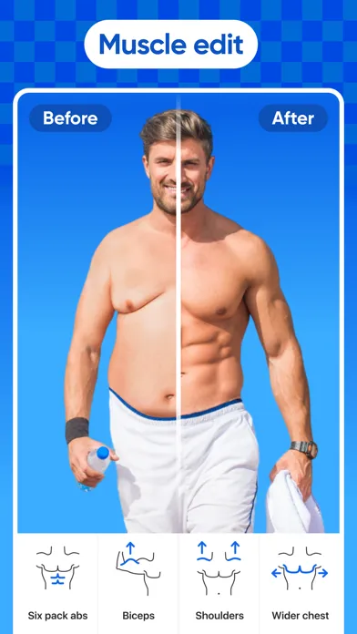 Tangkapan skrin Retouch Men - Body Tune Editor
