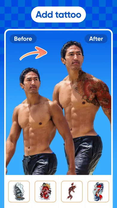 Tangkapan skrin Retouch Men - Body Tune Editor