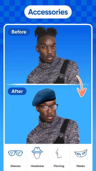 Tangkapan skrin Retouch Men - Body Tune Editor