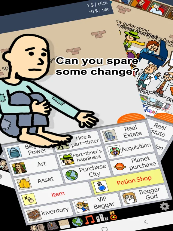 Скриншоты Beggar Life iPad 