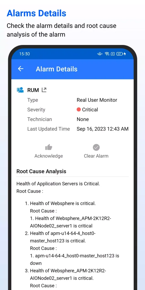 Captures d'écran de Applications Manager