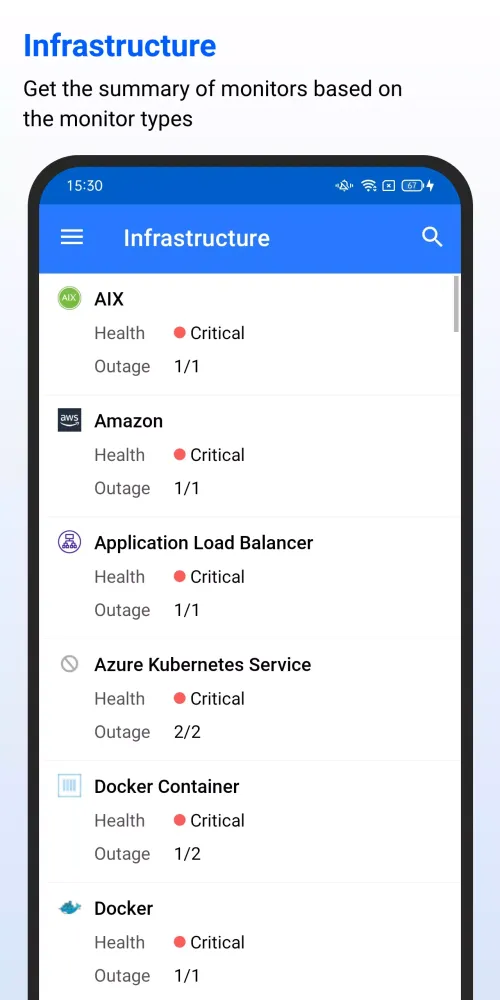 Captures d'écran de Applications Manager