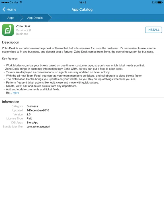 ManageEngine MDM iPad  スクリーンショット