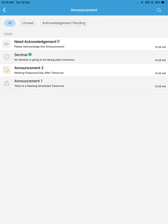 ManageEngine MDM iPad  スクリーンショット