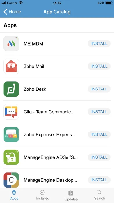 ManageEngine MDM スクリーンショット