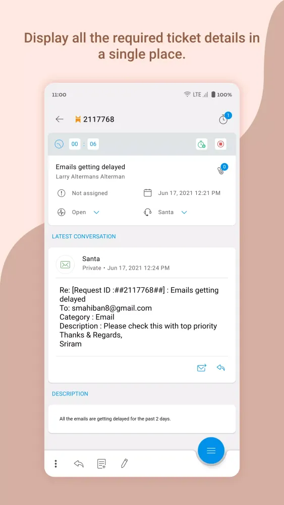 Capturas de pantalla de ServiceDesk Plus | Cloud