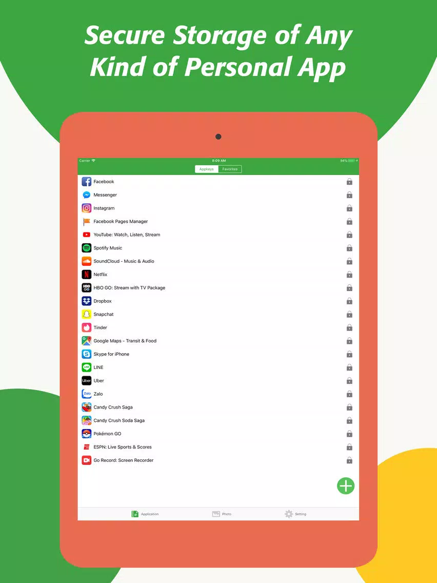 Скриншоты Lock App With Password Manager iPad 