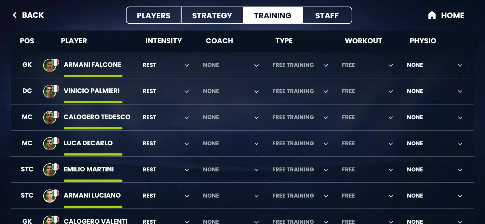 Captures d'écran de City Football Manager (soccer)