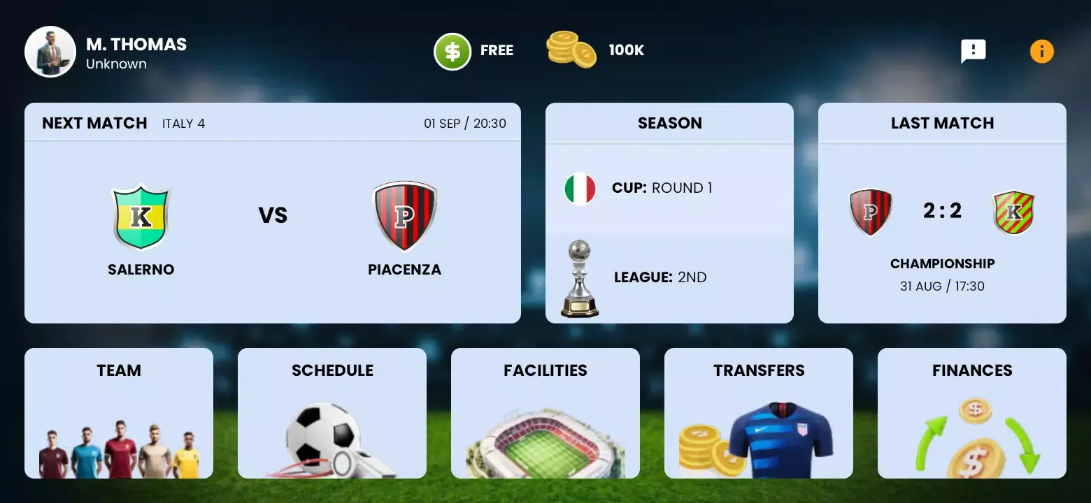 Captures d'écran de City Football Manager (soccer)