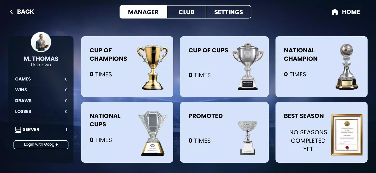 Captures d'écran de City Football Manager (soccer)