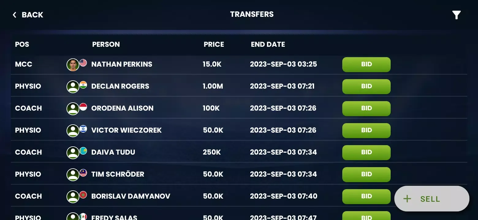 Captures d'écran de City Football Manager (soccer)