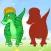 Dinosaur Drag Drop and Match Shadow Dino for kids