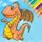 Dragon Dinosaur Coloring Book - Dino Kids All In 1