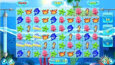 Capturas de pantalla de Fish Sea Animals Puzzle Fun Match 3 Games Relax