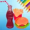 Food Coloring Book for kids - Drawing free game