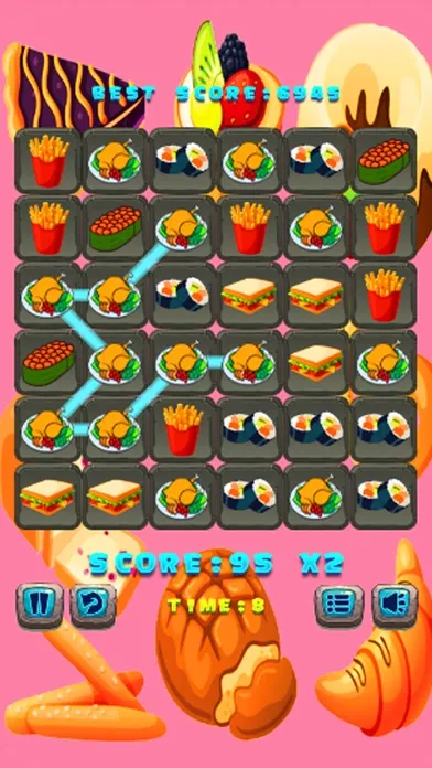 Ảnh chụp màn hình của Food Match 3 - build Food Puzzle & Game for kids